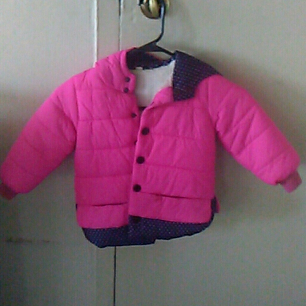Toddler girls coat hot pink